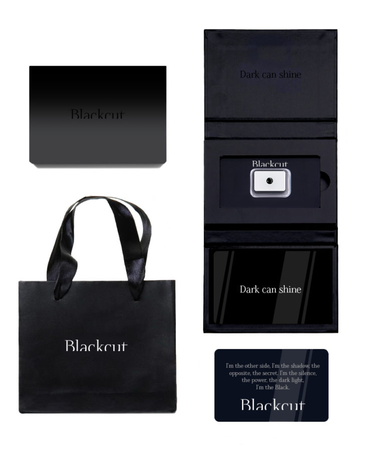Foto confezione regalo completa diamante nero Blackcut