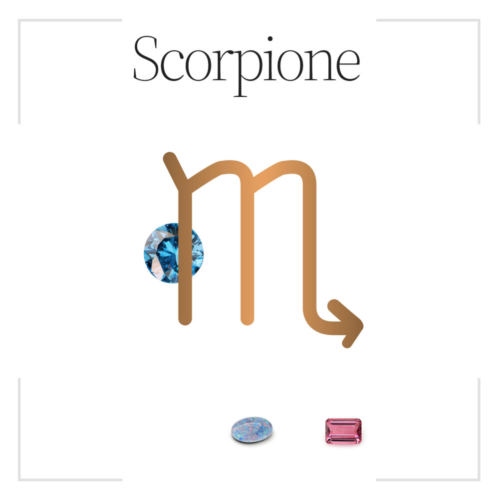 Scorpione pietra portafortuna