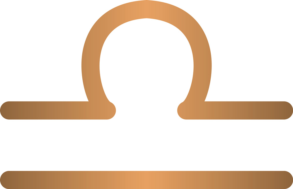 Simbolo del segno zodiacale Bilancia