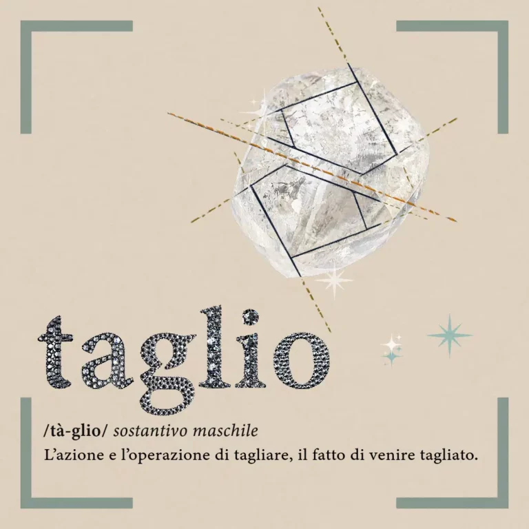 disegno taglio diamante grezzo